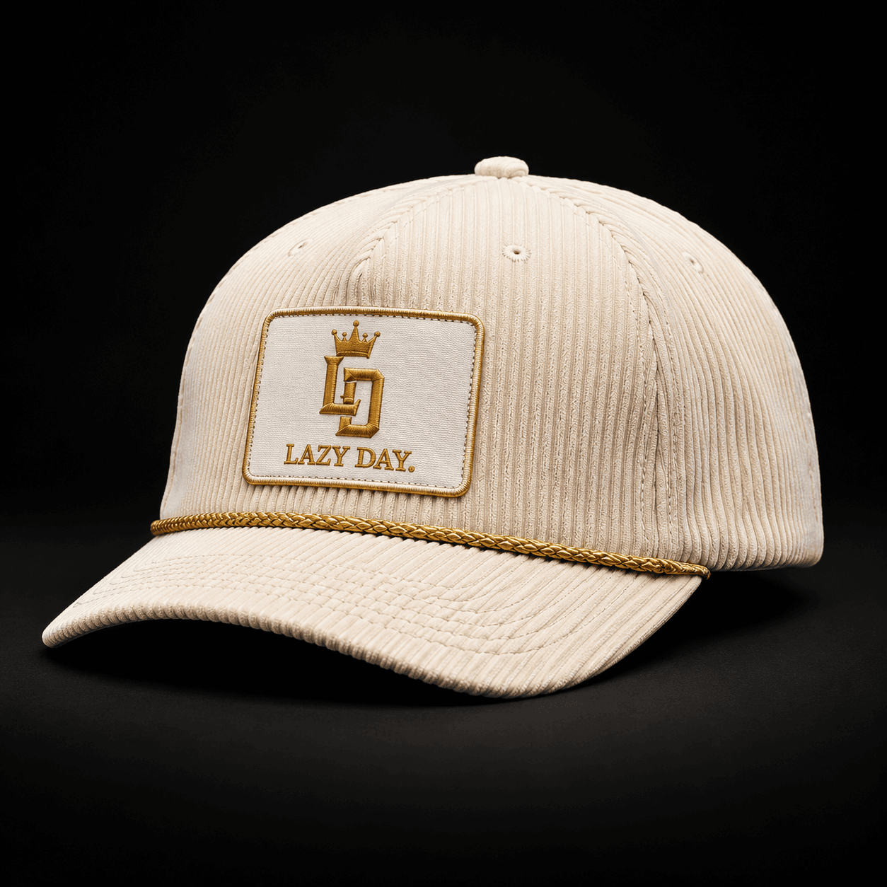 LD Rope Cap — Cream Corduroy / Gold