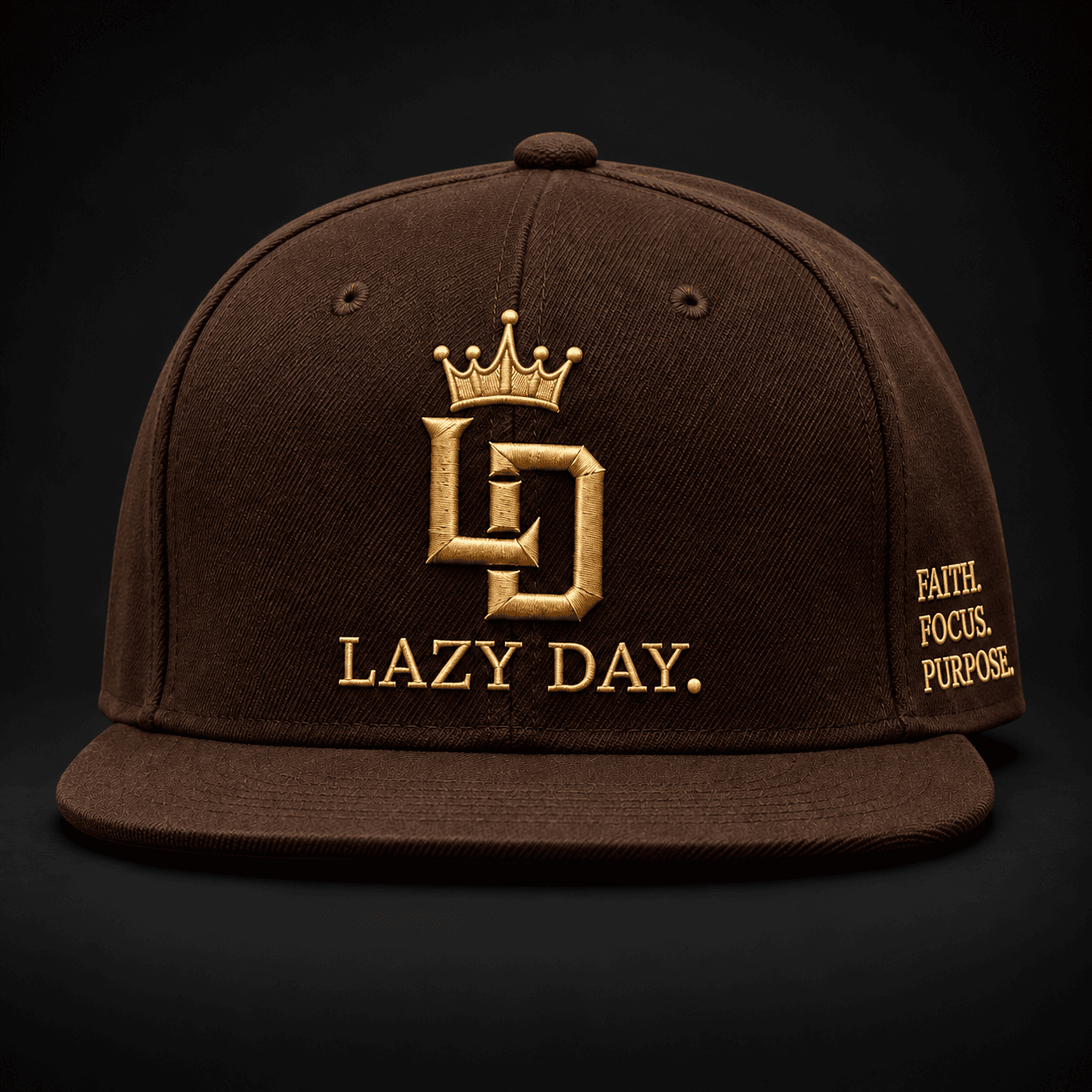 LD Snapback — Brown / Gold