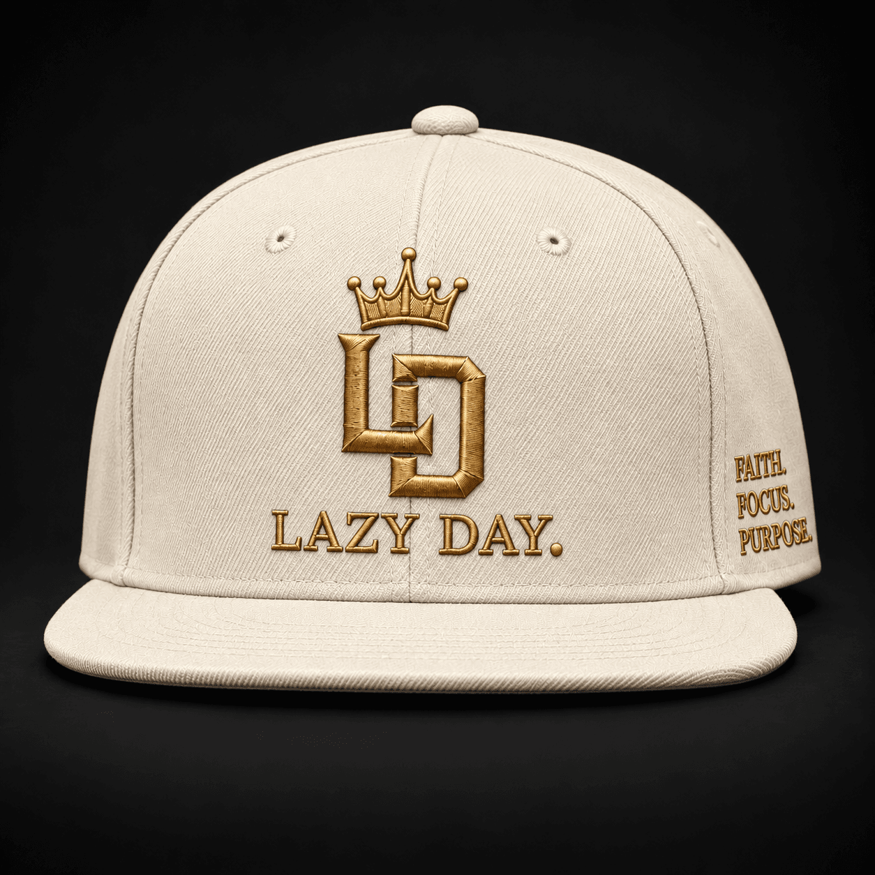 LD Snapback — Cream / Gold