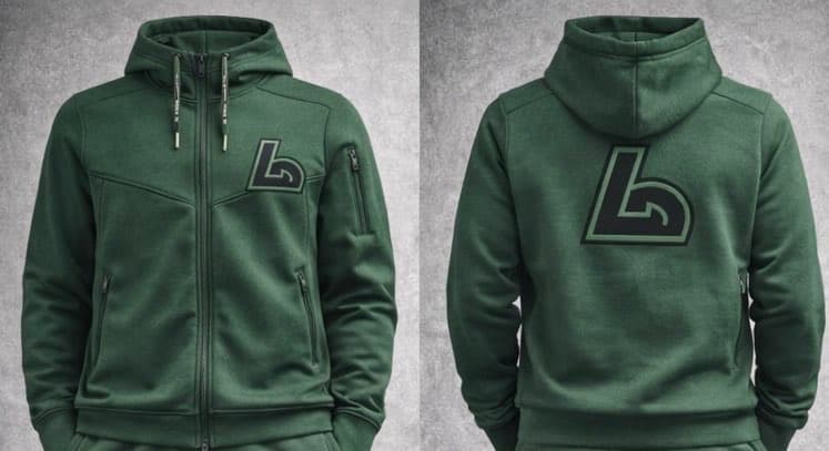LD Zip Hoodie — Forest