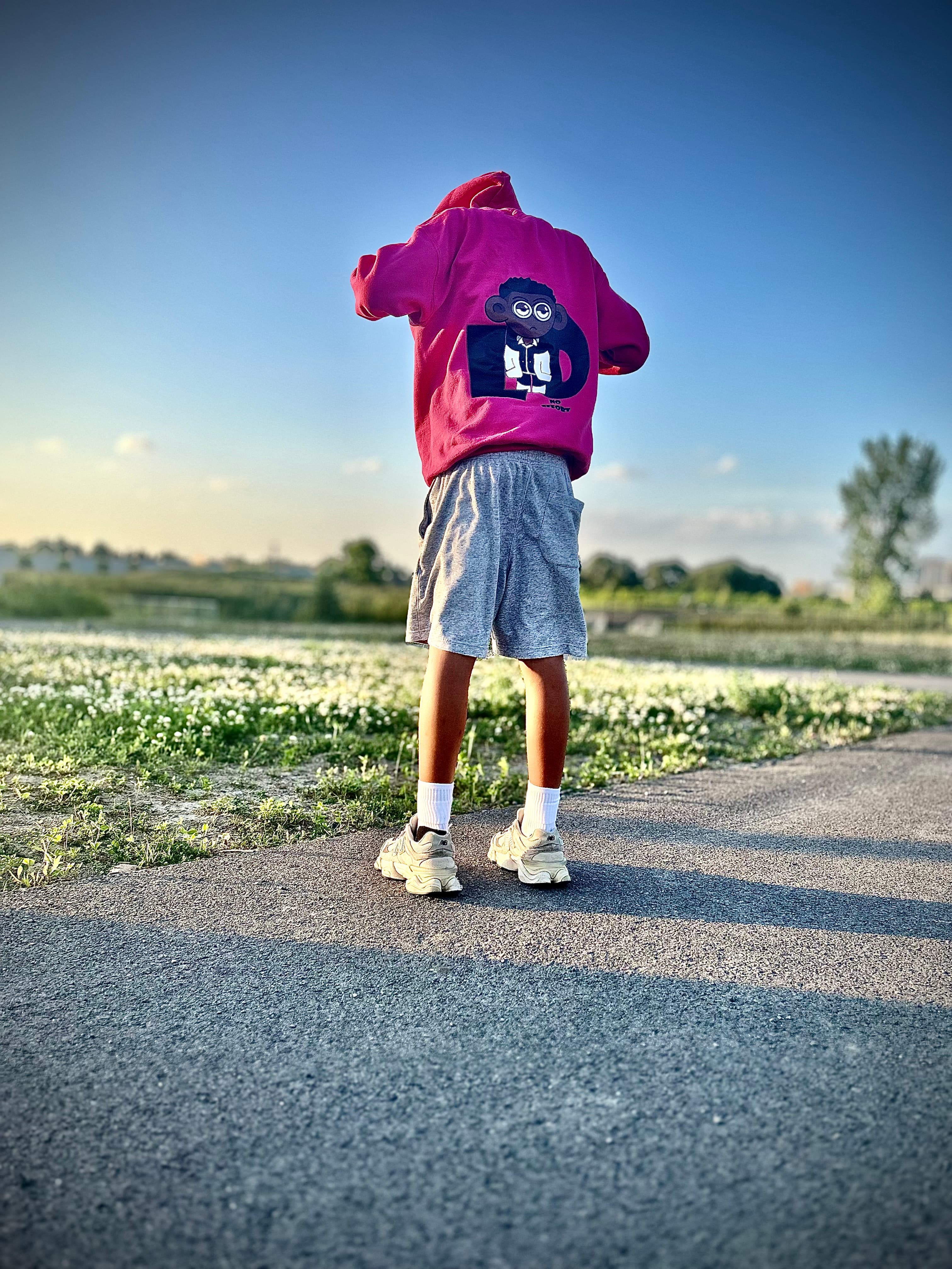 No Effort Hoodie — Pink view 2